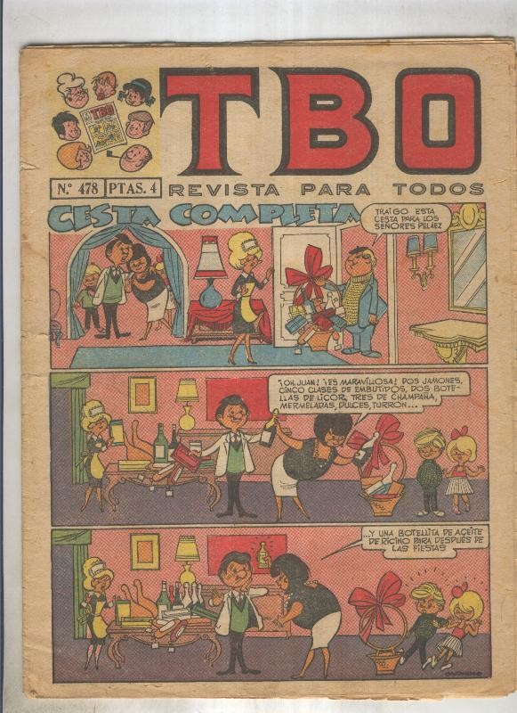 TBO numero 478: Cesta completa (Moreno), (numerado 3 en trasera)