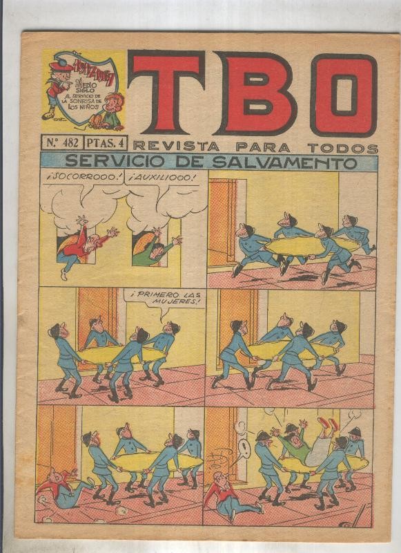 TBO numero 482: Servicio de salvamento (Coll), (numerado 2 en trasera)