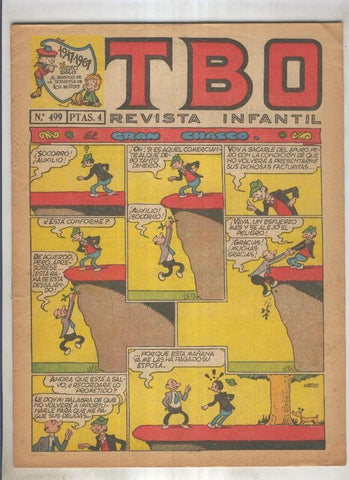 TBO numero 499: El gran chasco (Urda), (numerado 2 en trasera)