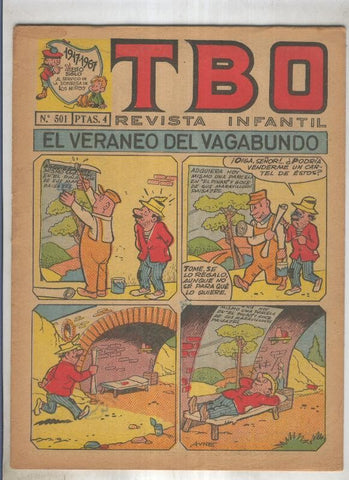 TBO numero 501: El veraneo del vagabundo (Ayne), (numerado 2 en trasera)