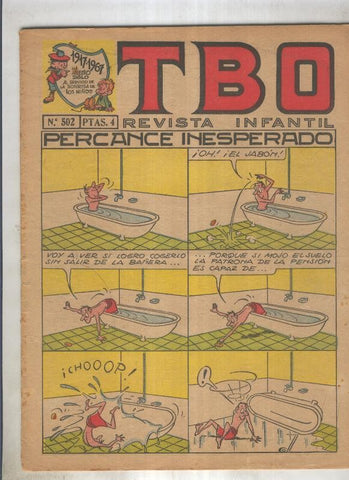 TBO numero 502: Percance inesperado (Coll), (numerado 1 en trasera)