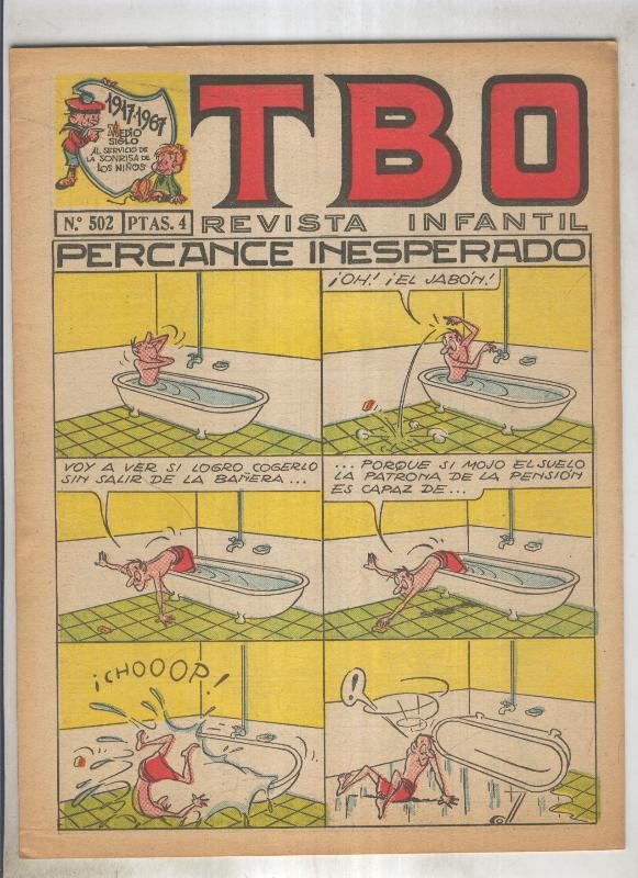 TBO numero 502: Percance inesperado (Coll), (numerado 3 en trasera)