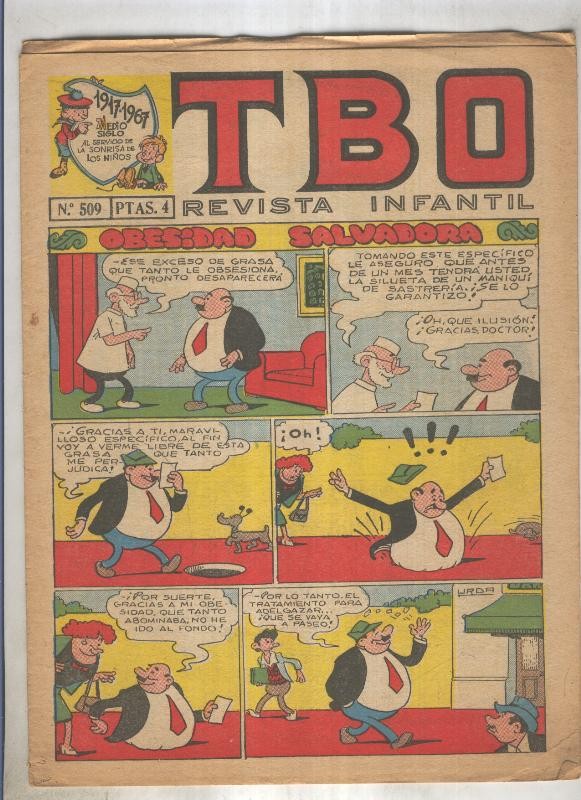 TBO numero 509: Obesidad salvadora (Urda), (numerado 2 en trasera)
