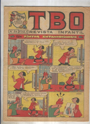 TBO numero 514: Un pintor extraordinario (Urda), (numerado 2 en trasera)