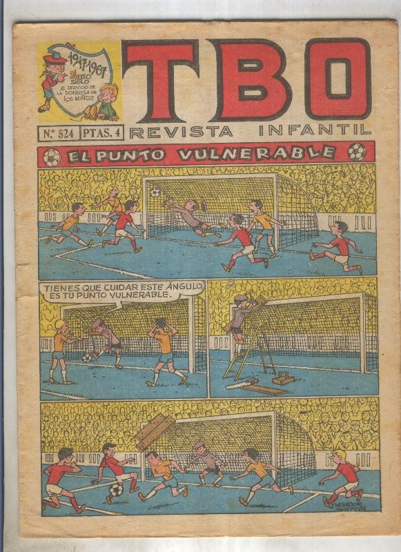 TBO numero 524: El punto vulnerable (Salvador Mestre), (numerado 2 en trasera)