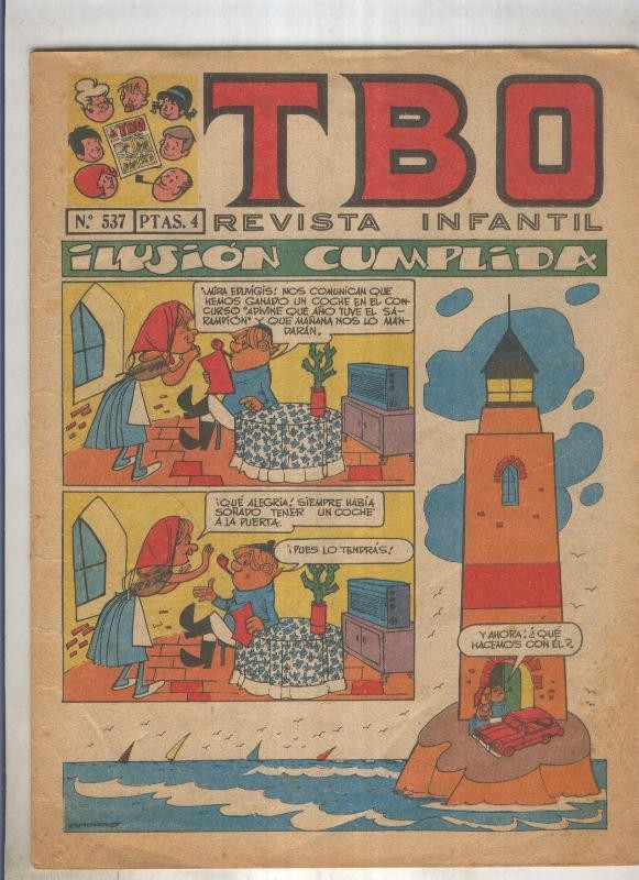 TBO numero 537: Ilusion cumplida (Moreno), (numerado 3 en trasera)