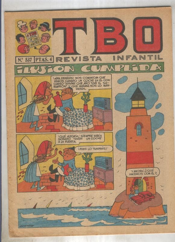 TBO numero 537: Ilusion cumplida (Moreno), (numerado 4 en trasera)