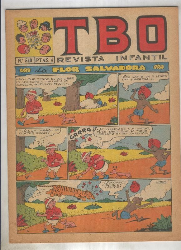 TBO numero 540: La flor salvadora (Urda), (numerado 1 en trasera)