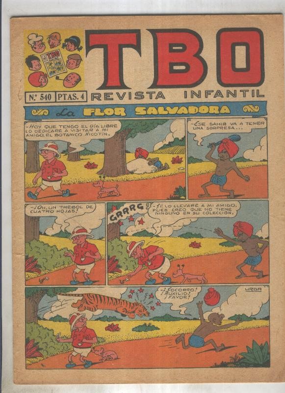 TBO numero 540: La flor salvadora (Urda), (numerado 2 en trasera)