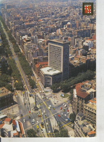 Postal 015726: Cruce Diagonal con Paseo de Gracia en Barcelona