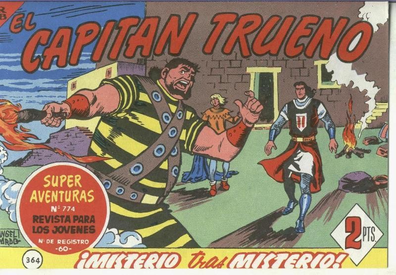 El Capitan trueno facsimil numero 364: Misterio tras misterio