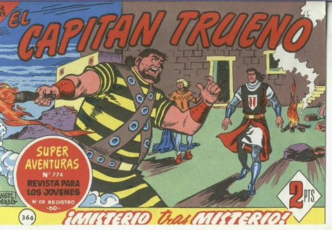 El Capitan trueno facsimil numero 364: Misterio tras misterio
