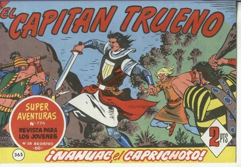 El Capitan trueno facsimil numero 365: Nahuac, el caprichoso
