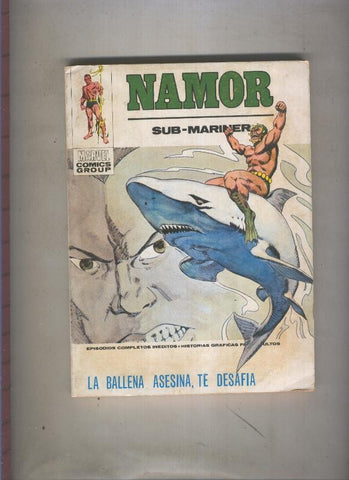 Namor tapa carton numero 33: La ballena asesina te desafia