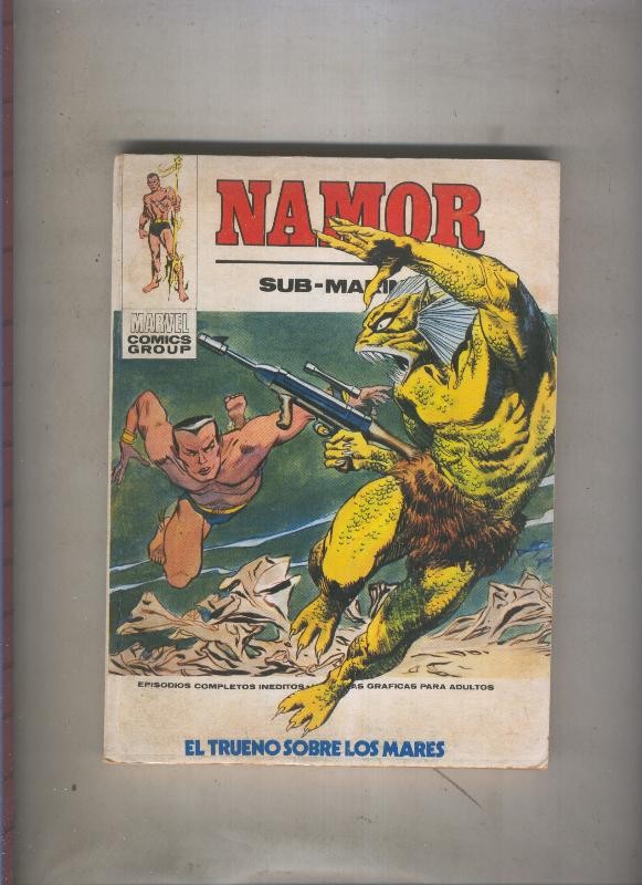 Namor tapa carton numero 29: el trueno sobre los mares