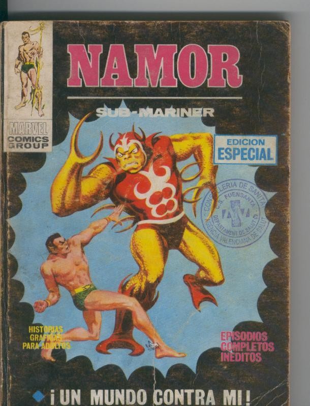 Namor tapa carton numero 05: Un mundo contra mi 