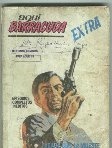 Aqui Barracuda tapa carton numero 03: Pagado con la muerte