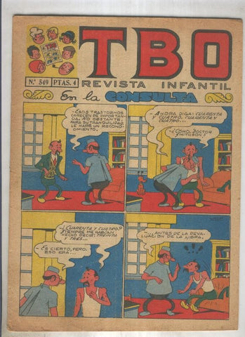 TBO numero 549: En la consulta (urda), (numerado 2 en trasera)
