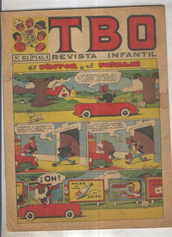 TBO numero 573: El pintor y el paisaje (Urda), (numerado 2 en trasera)