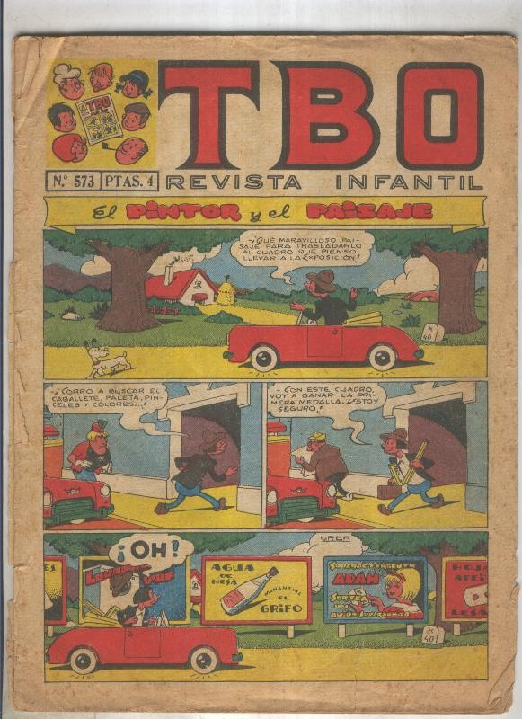 TBO numero 573: El pintor y el paisaje (Urda), (numerado 4 en trasera)