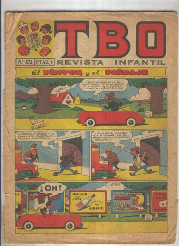 TBO numero 573: El pintor y el paisaje (Urda), (numerado 4 en trasera)