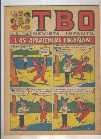 TBO numero 597: Las apariencias engañan (Ayne), (numerado 1 en trasera)