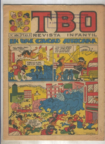 TBO numero 604: En una ciudad africana (Moreno), (numerado 1 en trasera)