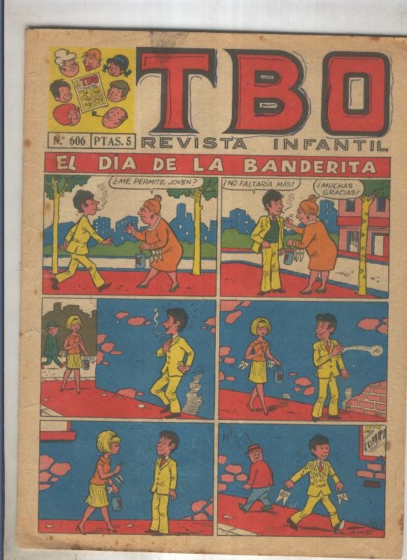 TBO numero 606: El dia de la banderita (Ayne), (numerado 2 en trasera)