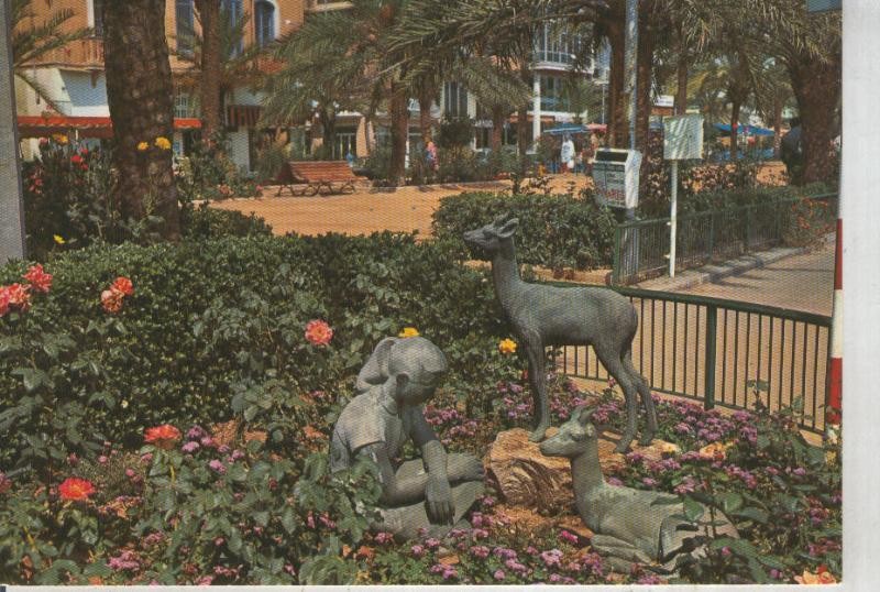 Postal 015732: Detalle del paseo de Lloret de Mar, Gerona