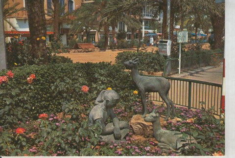 Postal 015732: Detalle del paseo de Lloret de Mar, Gerona
