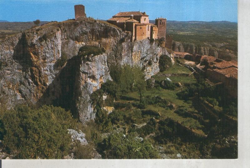 Postal 015733: Vista de la colegiata de Alquezar, Huesca