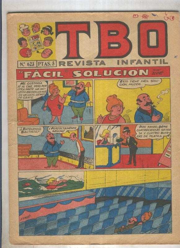 TBO numero 623 Facil soluciojn (Ayne), (numerado 2 en trasera)