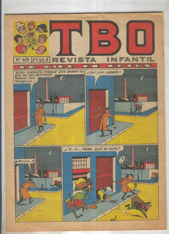 TBO numero 629: Un nido de ratas (Coll) , (numerado 2 en trasera)