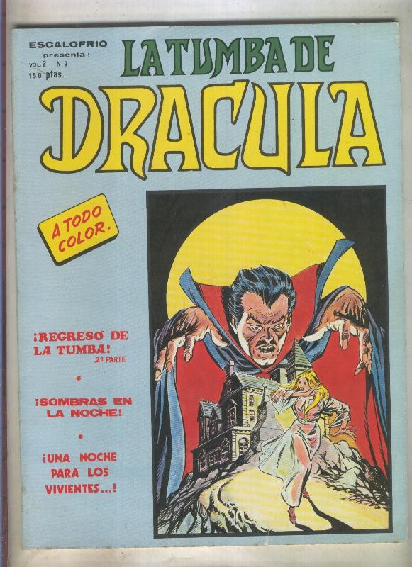 La Tumba de Dracula-Mundicomic: volumen 2 numero 7 (numerado 1 en trasera)