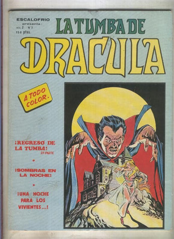 La Tumba de Dracula-Mundicomic: volumen 2 numero 7 (numerado 3 en trasera)