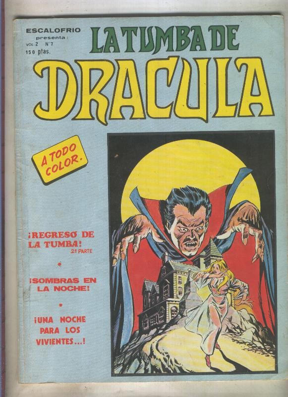 La Tumba de Dracula-Mundicomic: volumen 2 numero 7 (numerado 4 en trasera)