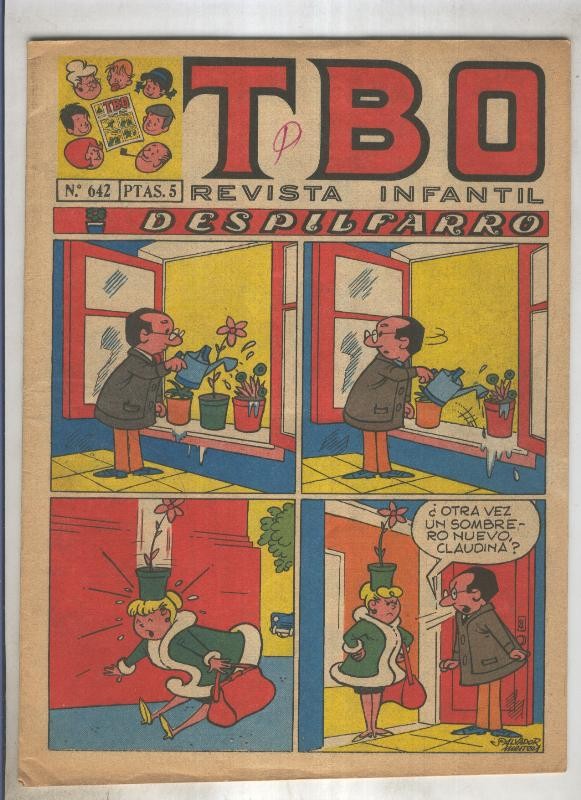 TBO numero 642: Despilfarro (Salvador Mestre), (numerado 2 en trasera)
