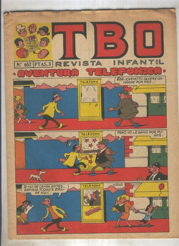 TBO numero 652: Aventura telefonica (Urda), (numerado 2 en trasera)