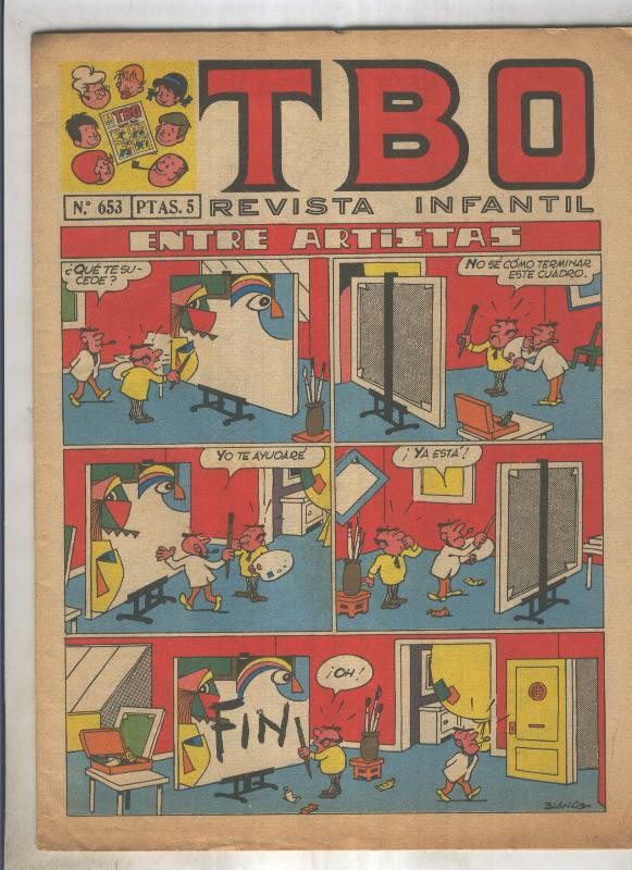 TBO numero 653: Entre artistas (Blanco)