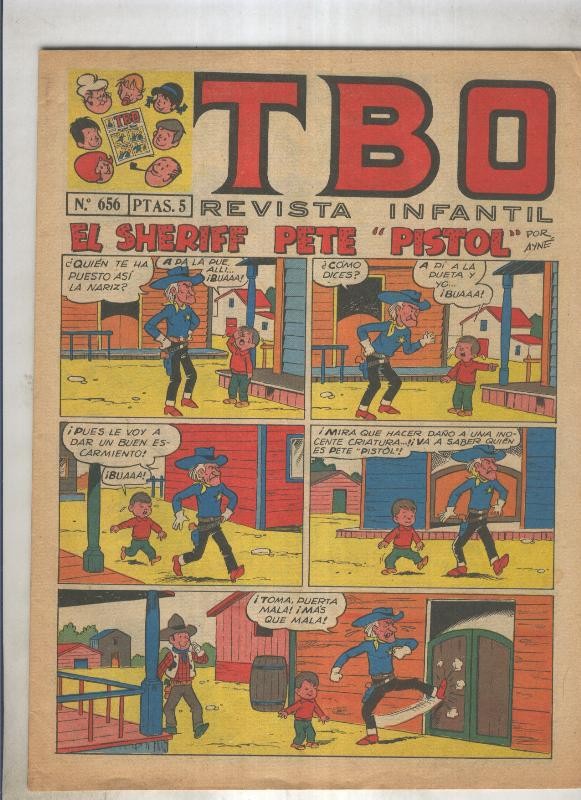 TBO numero 656: El sheriff pete pistol (ayne), (numerado 3 en trasera)