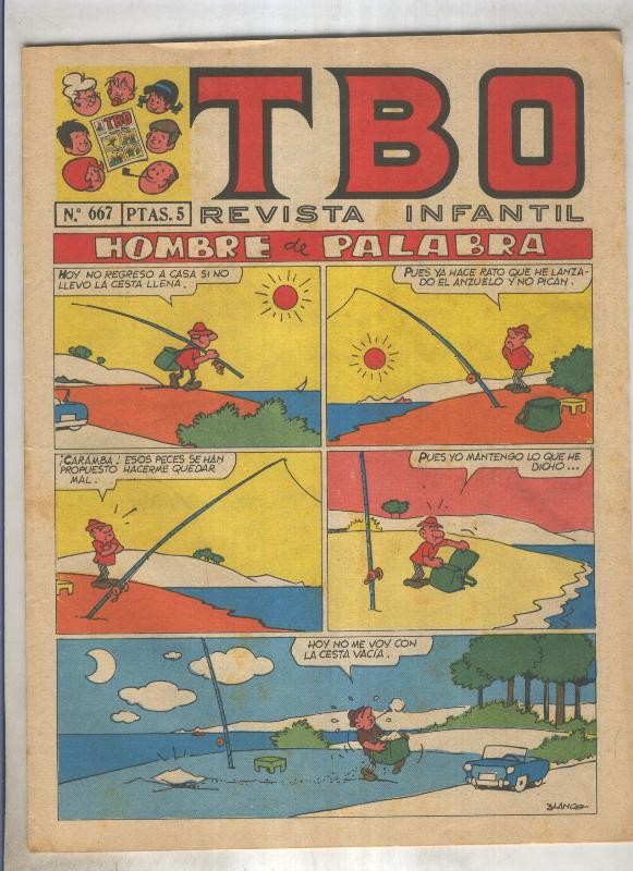 TBO numero 667: Hombre de palabra (Blanco), (numerado 2 en trasera)