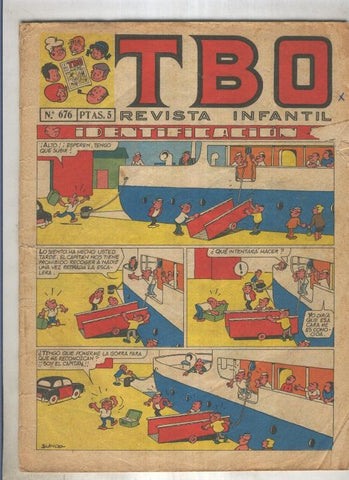 TBO numero 676: Identificacion (Blanco), (numerado 2 en trasera)