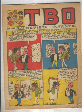 TBO numero 684: Probando estilos (Muntañola), (numerado 3 en trasera)