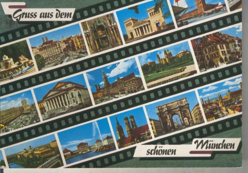 Postal 015806: Vistas diveras de Munchen, Alemania