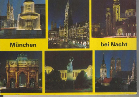 Postal 015808: Vistas diversas de Munchen, Alemania