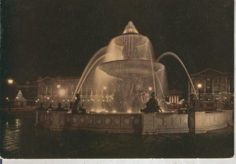 Postal 015820: Plaza de la Concordia en Paris, Francia