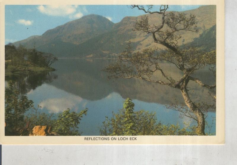 Postal 015836: Reflections on Loch Eck