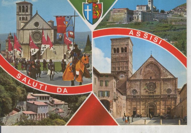 Postal 015843: Vistas del monasterio de Asis, italia