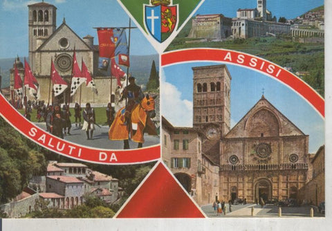 Postal 015843: Vistas del monasterio de Asis, italia
