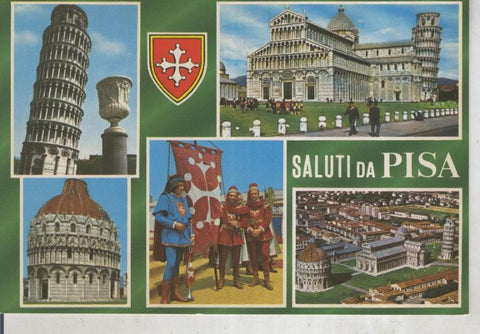 Postal 015846: Vistas diversas de Pisa, italia